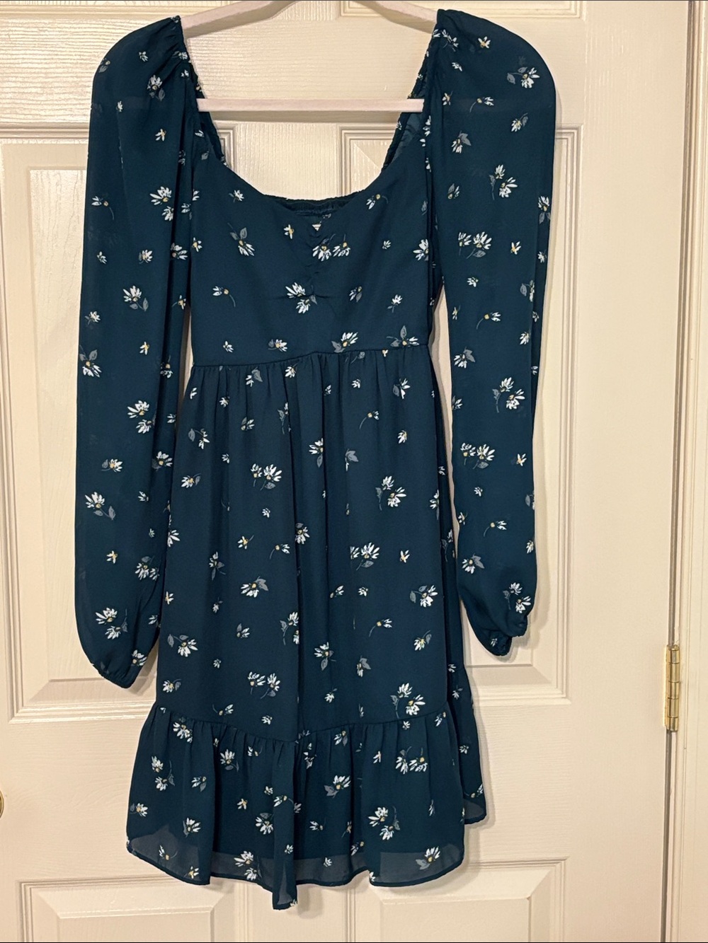 Abercrombie & Fitch Teal Floral Mini Dress